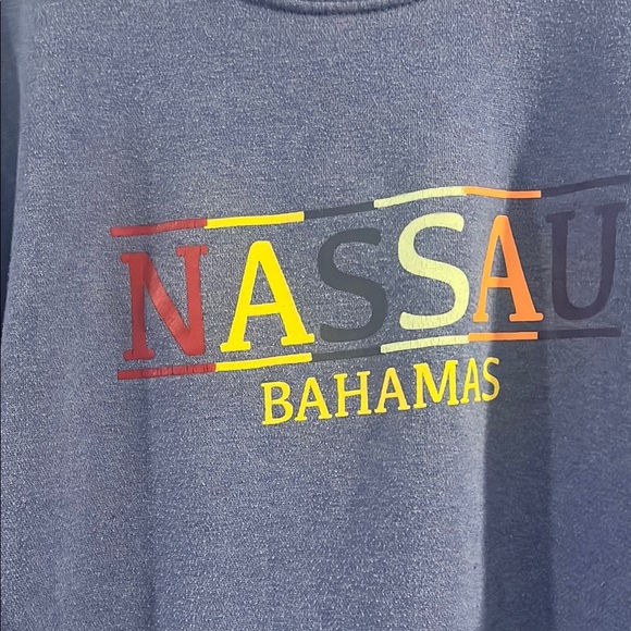 Nassau Bahamas Blue Sweater - Picture 3 of 5